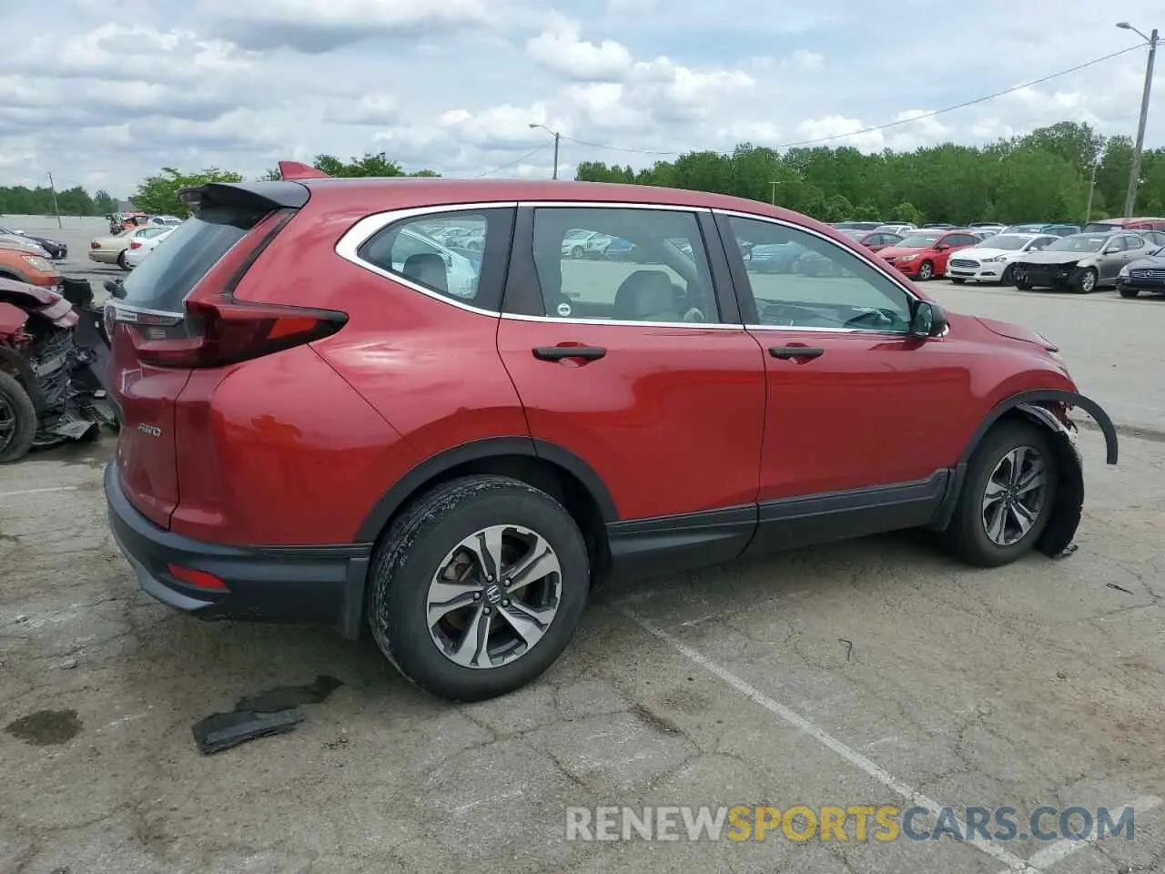 3 Photograph of a damaged car 2HKRW2H27LH620469 HONDA CRV 2020