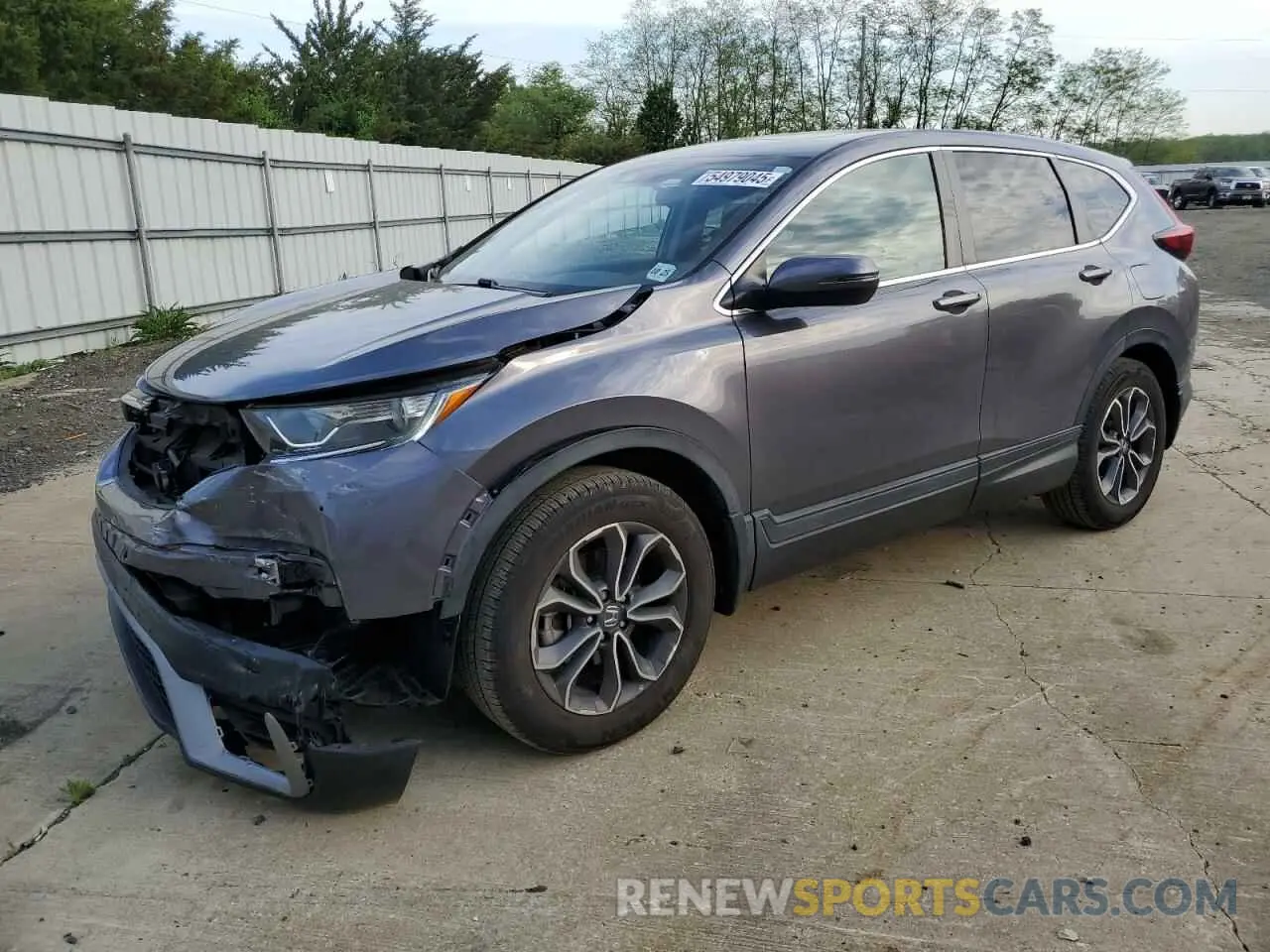 1 Photograph of a damaged car 2HKRW2H53LH686690 HONDA CRV 2020