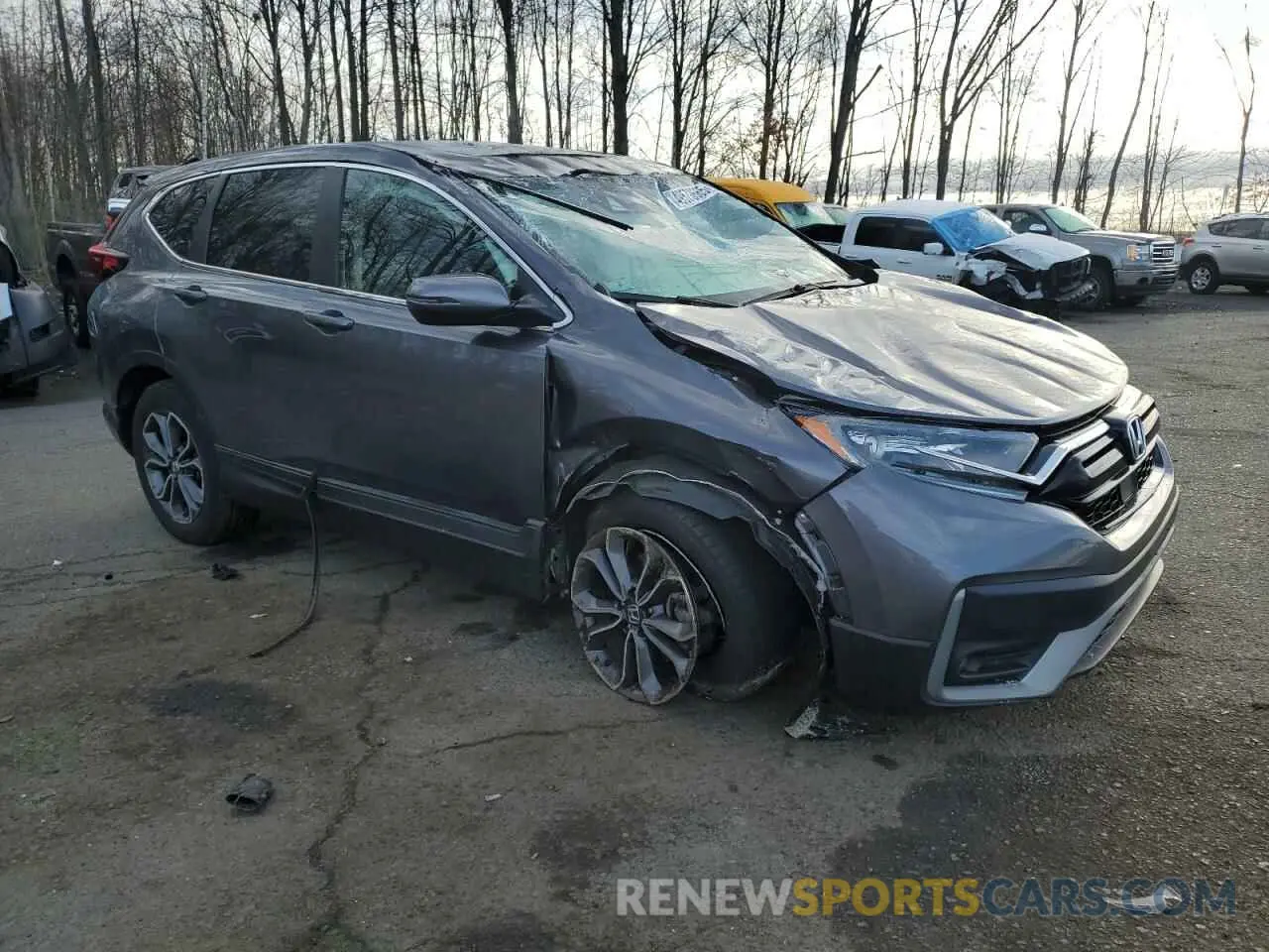 4 Photograph of a damaged car 2HKRW2H56LH675487 HONDA CRV 2020