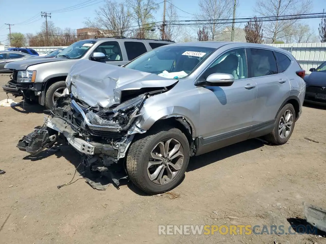 1 Photograph of a damaged car 2HKRW2H57LH650193 HONDA CRV 2020