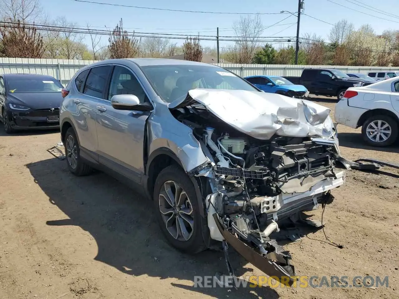 4 Photograph of a damaged car 2HKRW2H57LH650193 HONDA CRV 2020