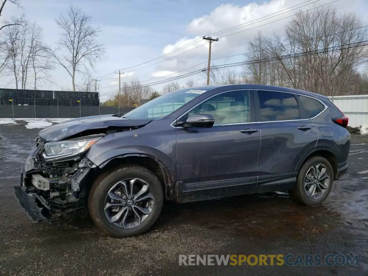 1 Photograph of a damaged car 2HKRW2H83LH636950 HONDA CRV 2020