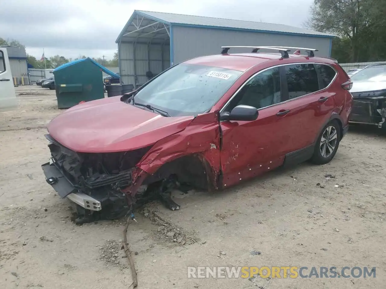 1 Photograph of a damaged car 5J6RW1H21LA013446 HONDA CRV 2020