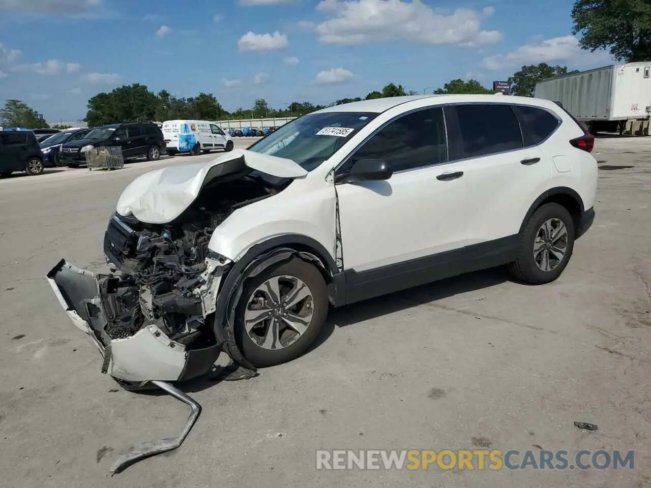 1 Photograph of a damaged car 5J6RW1H21LA014242 HONDA CRV 2020