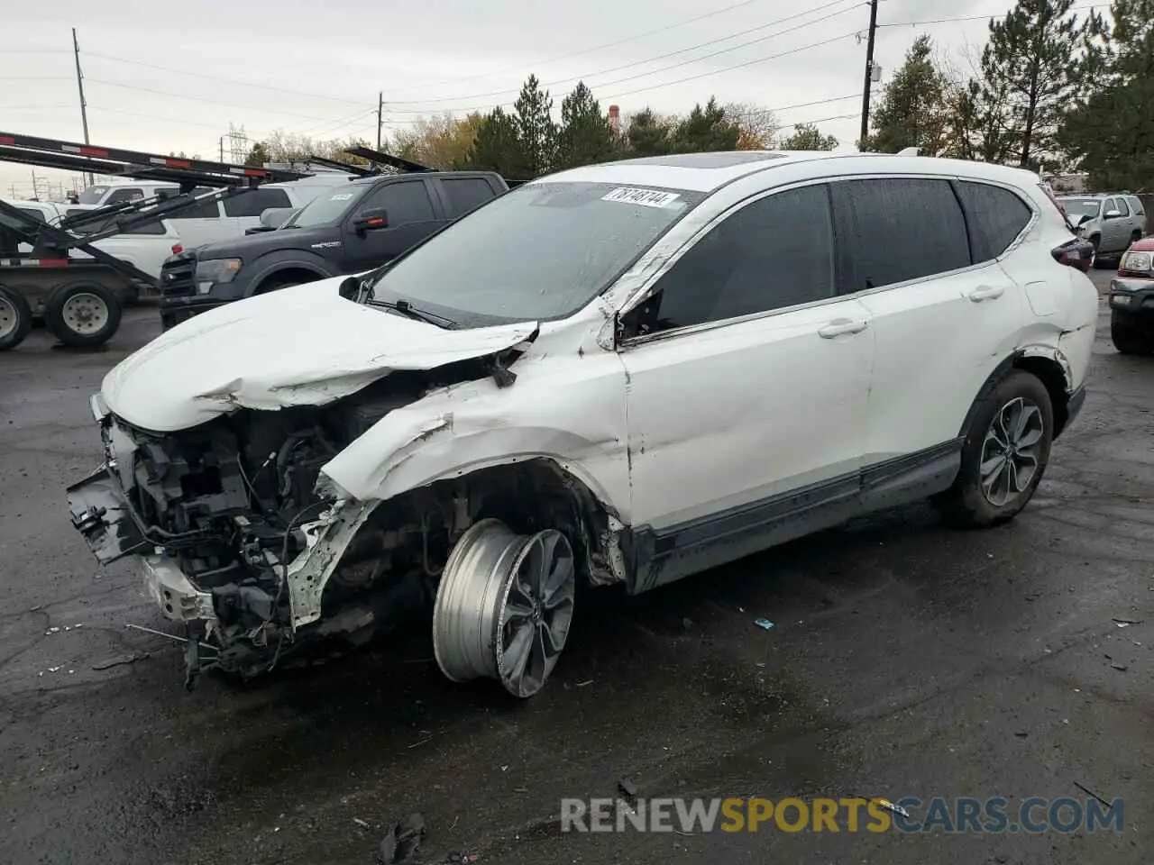 1 Photograph of a damaged car 5J6RW2H51LA013558 HONDA CRV 2020