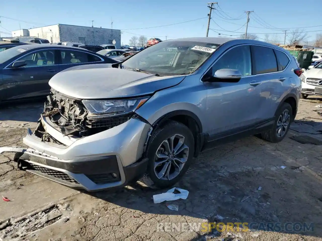 1 Photograph of a damaged car 5J6RW2H53LA016249 HONDA CRV 2020