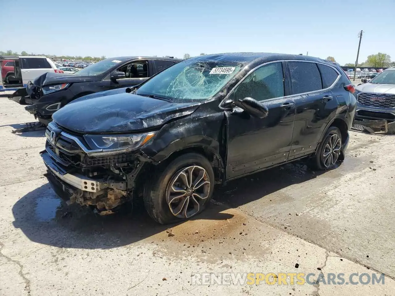 1 Photograph of a damaged car 5J6RW2H55LL005211 HONDA CRV 2020