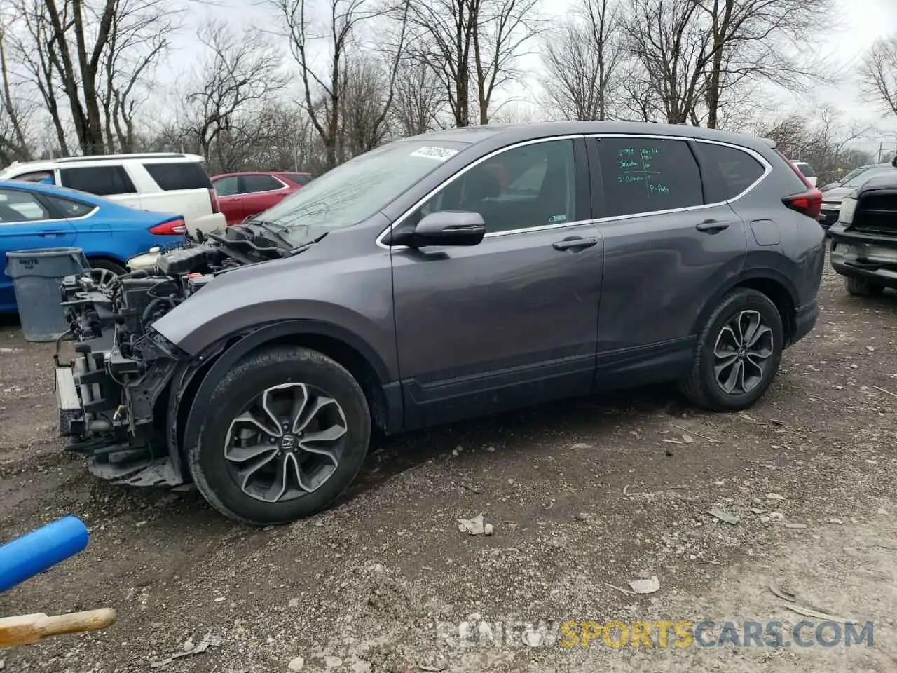 1 Photograph of a damaged car 5J6RW2H5XLL045168 HONDA CRV 2020