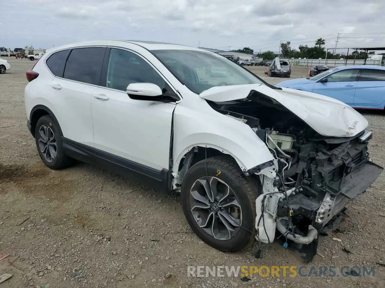 4 Photograph of a damaged car 2HKRW1H51MH401612 HONDA CRV 2021
