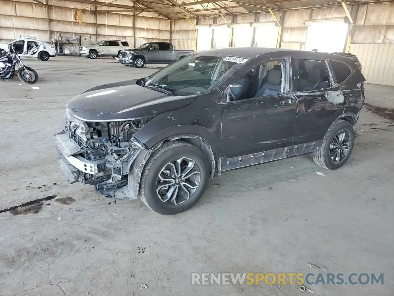 1 Photograph of a damaged car 2HKRW1H51MH410018 HONDA CRV 2021