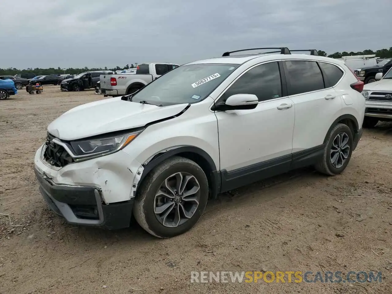 1 Photograph of a damaged car 2HKRW1H55MH417778 HONDA CRV 2021