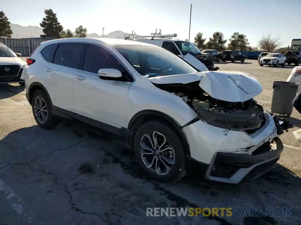 4 Photograph of a damaged car 2HKRW1H56MH411536 HONDA CRV 2021