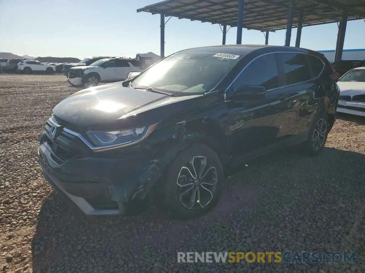 1 Photograph of a damaged car 2HKRW1H58MH407228 HONDA CRV 2021