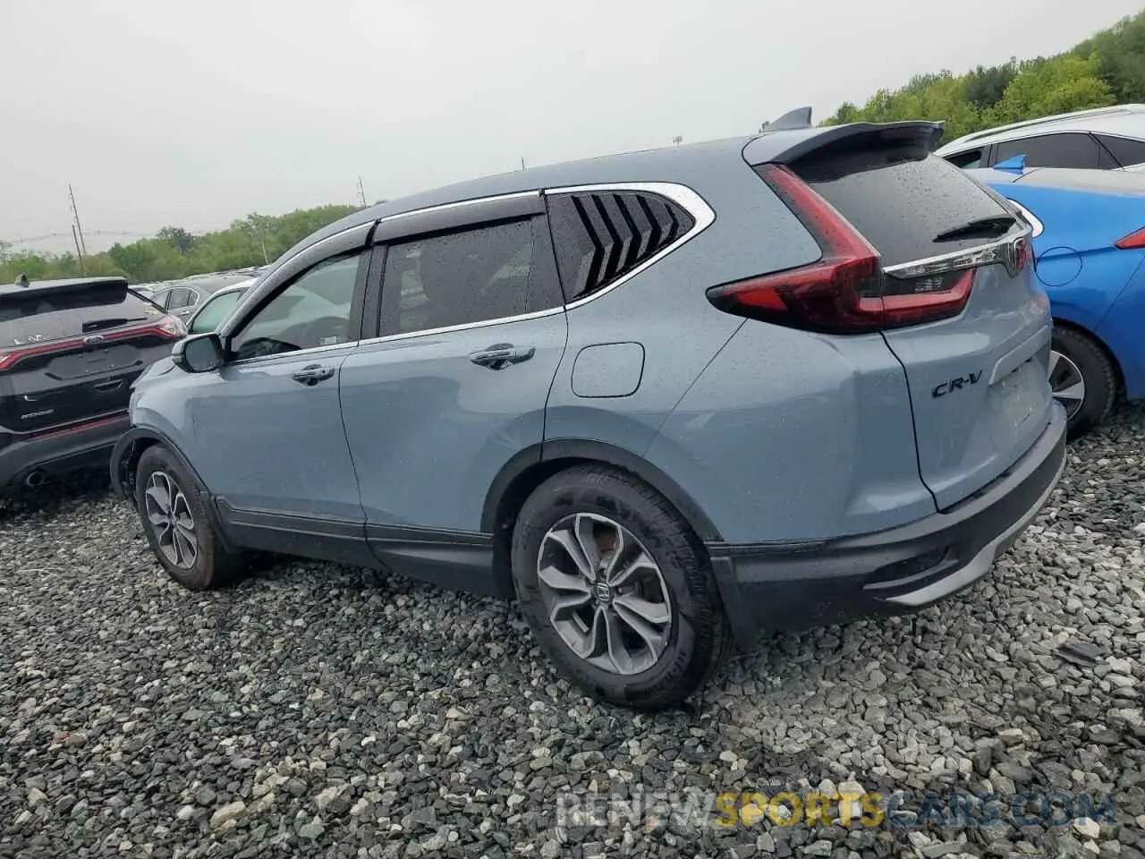 2 Photograph of a damaged car 2HKRW1H5XMH423477 HONDA CRV 2021