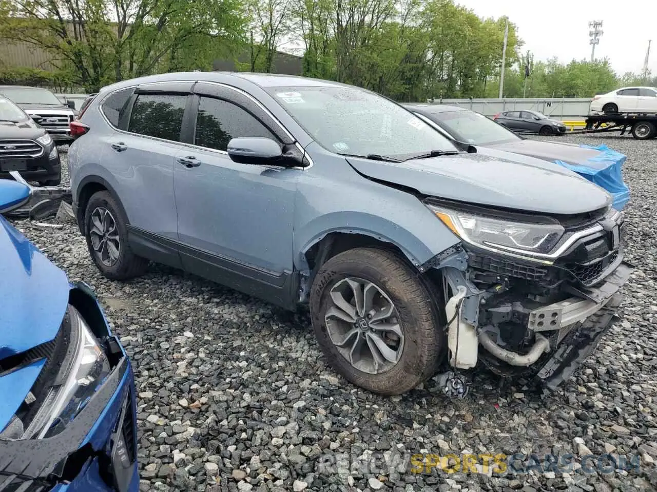 4 Photograph of a damaged car 2HKRW1H5XMH423477 HONDA CRV 2021