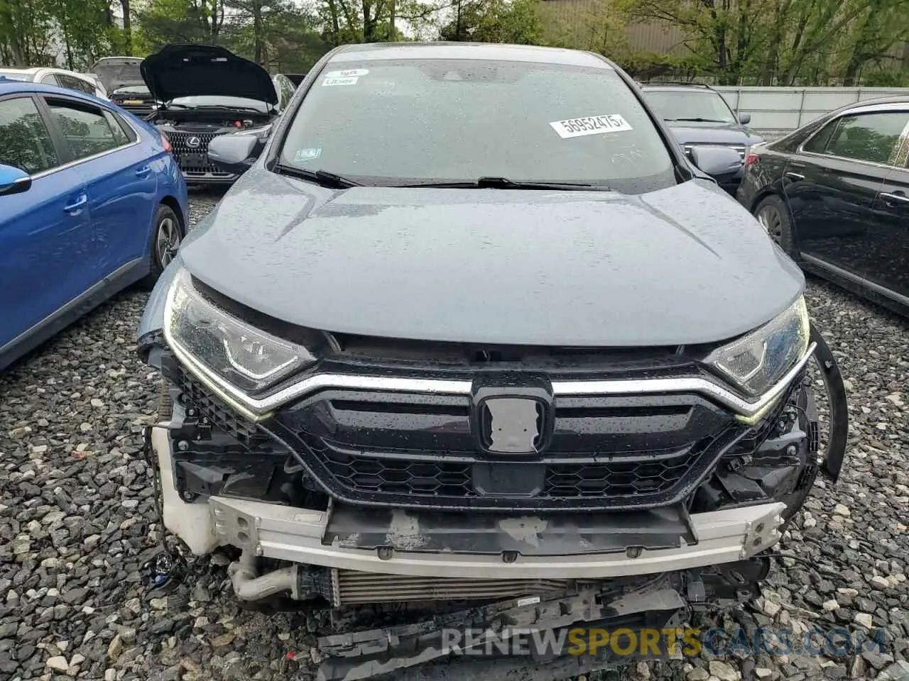 5 Photograph of a damaged car 2HKRW1H5XMH423477 HONDA CRV 2021