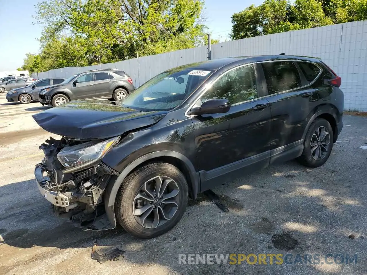 1 Photograph of a damaged car 2HKRW1H85MH423509 HONDA CRV 2021