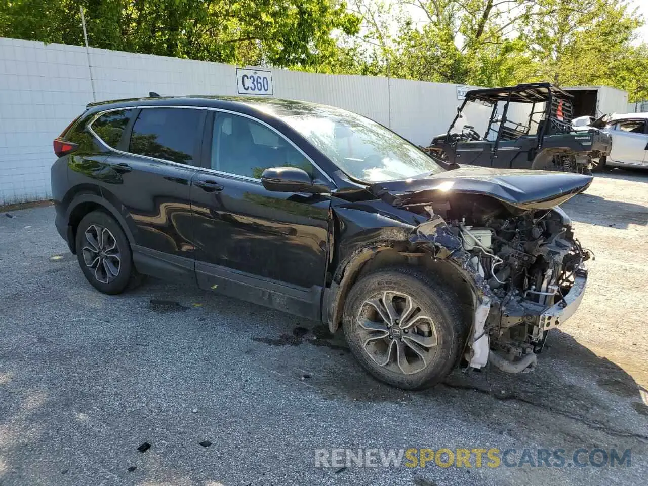 4 Photograph of a damaged car 2HKRW1H85MH423509 HONDA CRV 2021