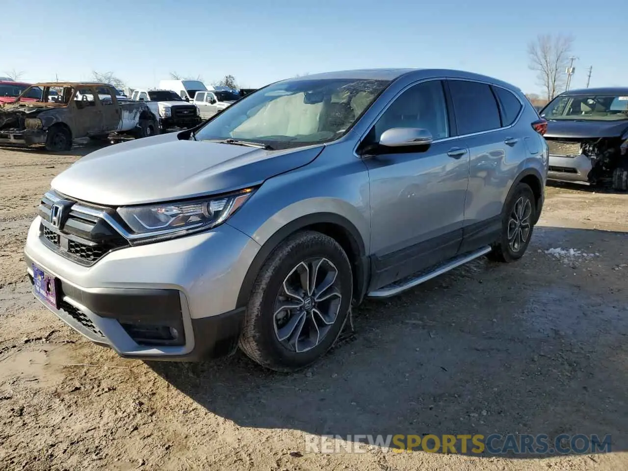 1 Photograph of a damaged car 2HKRW1H89MH400346 HONDA CRV 2021