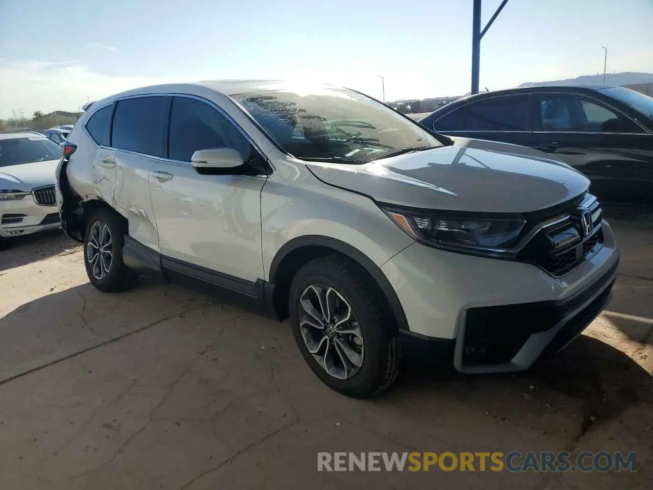 4 Photograph of a damaged car 2HKRW1H8XMH410531 HONDA CRV 2021