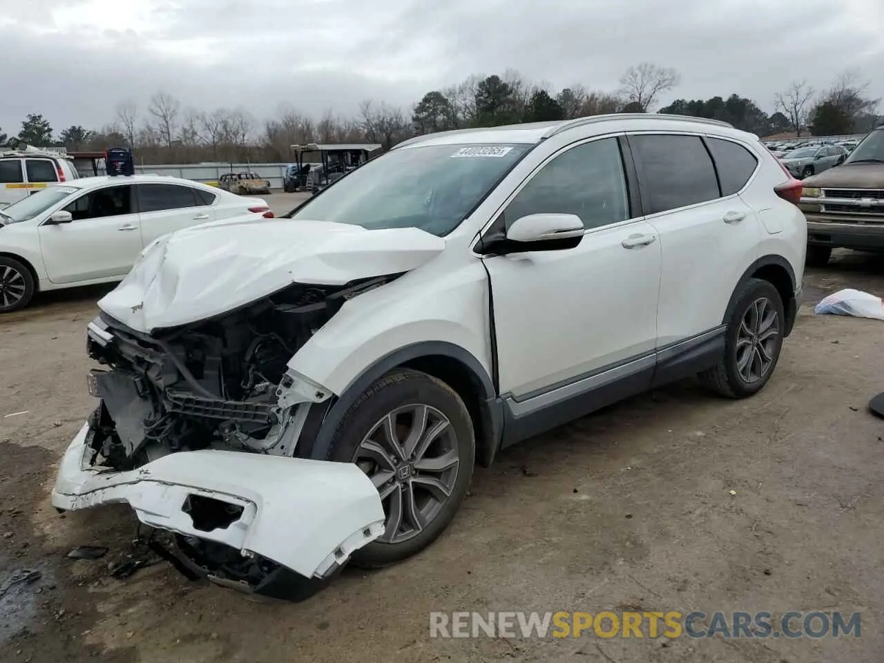 1 Photograph of a damaged car 2HKRW1H95MH420683 HONDA CRV 2021