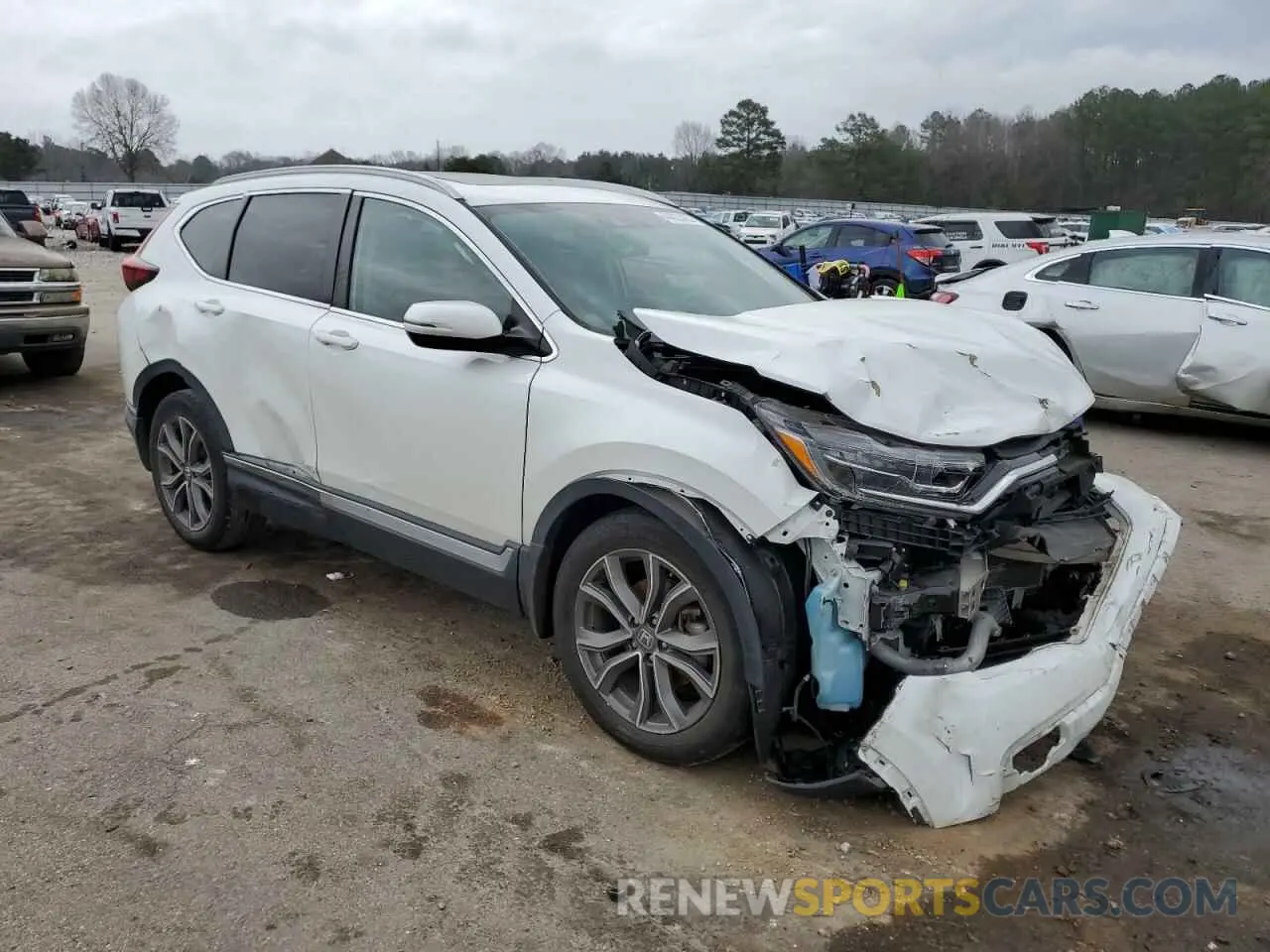 4 Photograph of a damaged car 2HKRW1H95MH420683 HONDA CRV 2021
