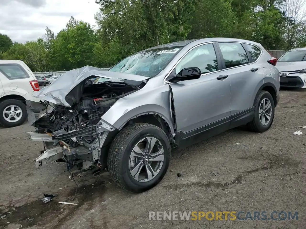1 Photograph of a damaged car 2HKRW2H21MH625104 HONDA CRV 2021