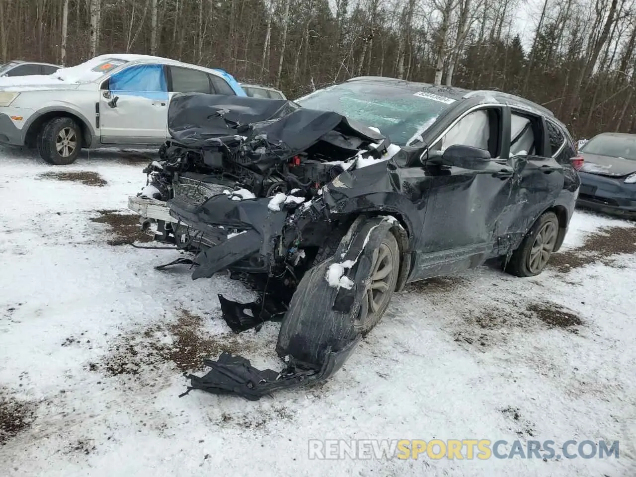 1 Photograph of a damaged car 2HKRW2H4XMH204371 HONDA CRV 2021