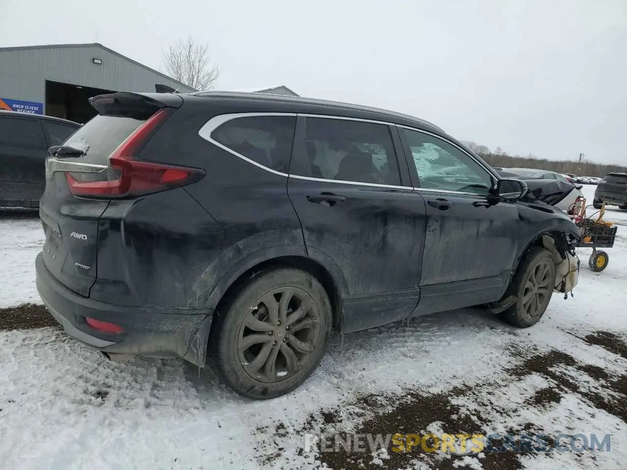 3 Photograph of a damaged car 2HKRW2H4XMH204371 HONDA CRV 2021