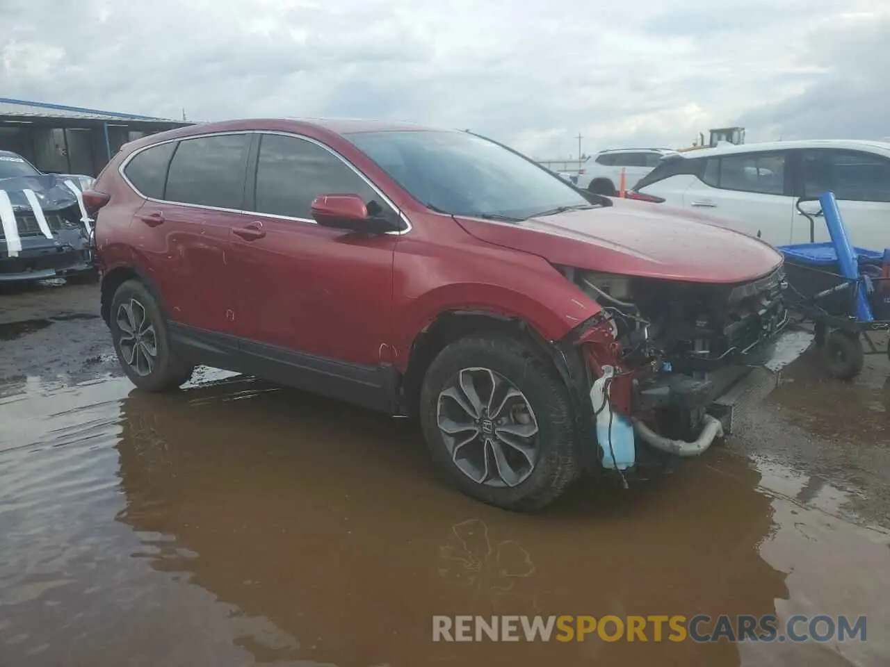 4 Photograph of a damaged car 2HKRW2H50MH625721 HONDA CRV 2021