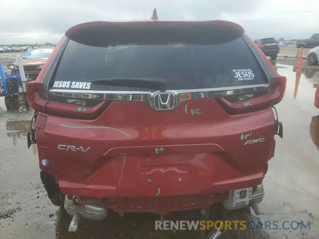 6 Photograph of a damaged car 2HKRW2H50MH625721 HONDA CRV 2021