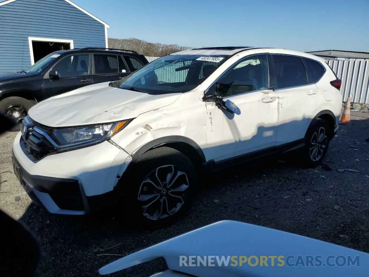 1 Photograph of a damaged car 2HKRW2H52MH658655 HONDA CRV 2021
