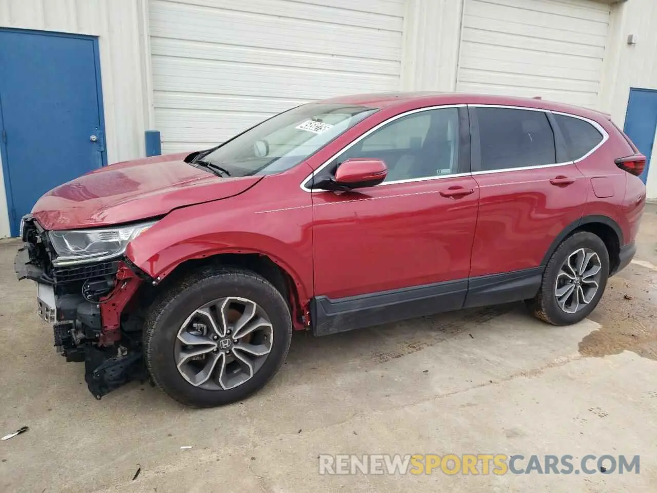 1 Photograph of a damaged car 2HKRW2H52MH669865 HONDA CRV 2021