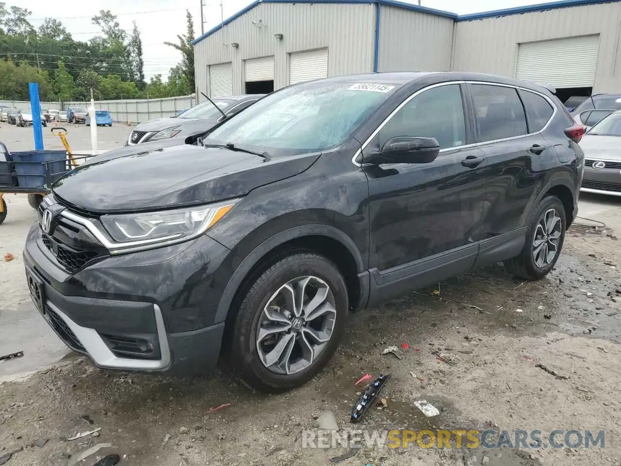 1 Photograph of a damaged car 2HKRW2H54MH648905 HONDA CRV 2021