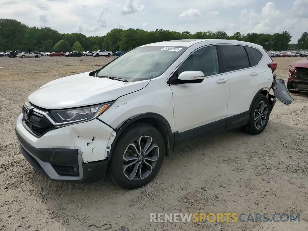 1 Photograph of a damaged car 2HKRW2H54MH679281 HONDA CRV 2021
