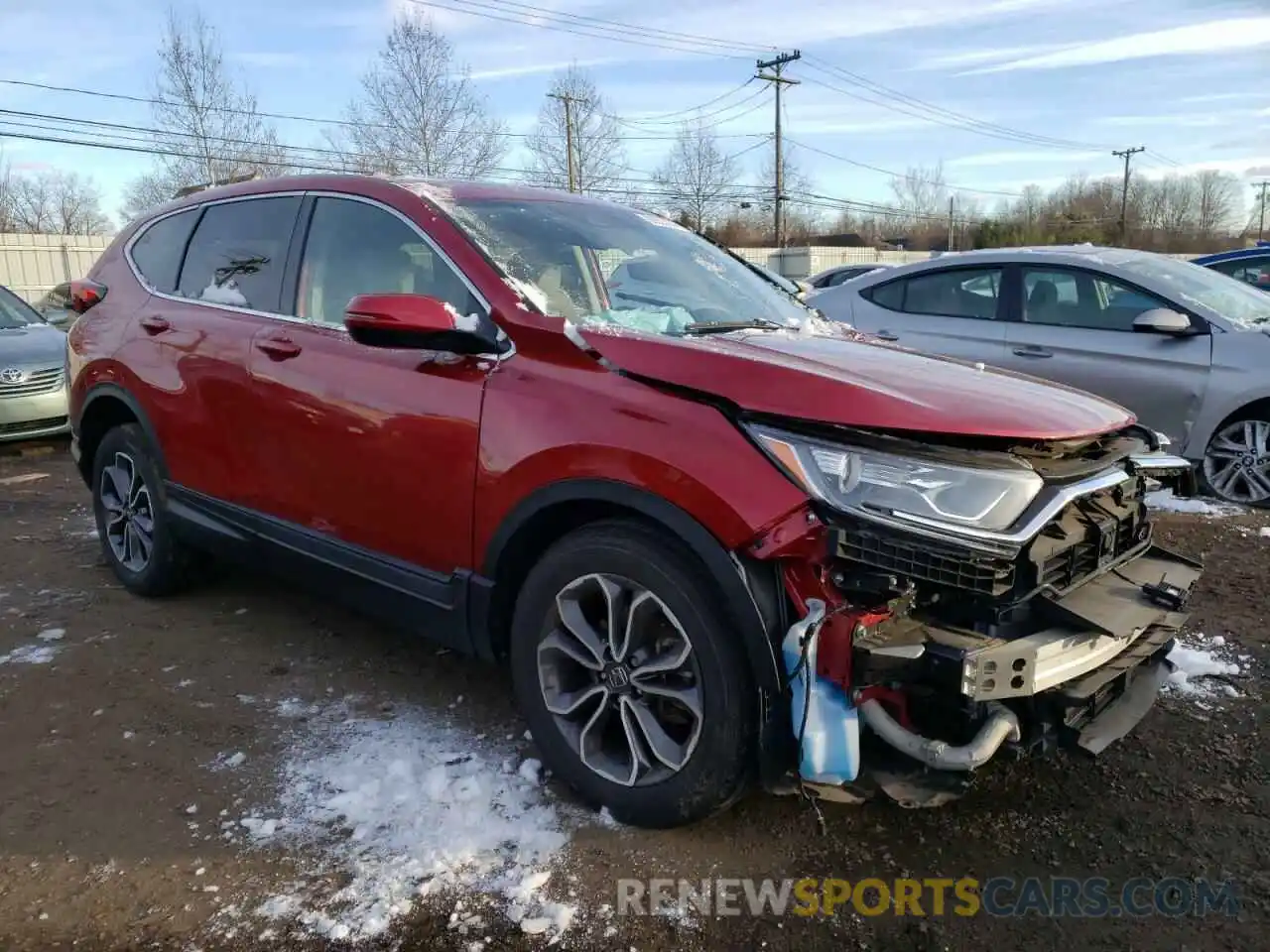 4 Photograph of a damaged car 2HKRW2H56MH635542 HONDA CRV 2021