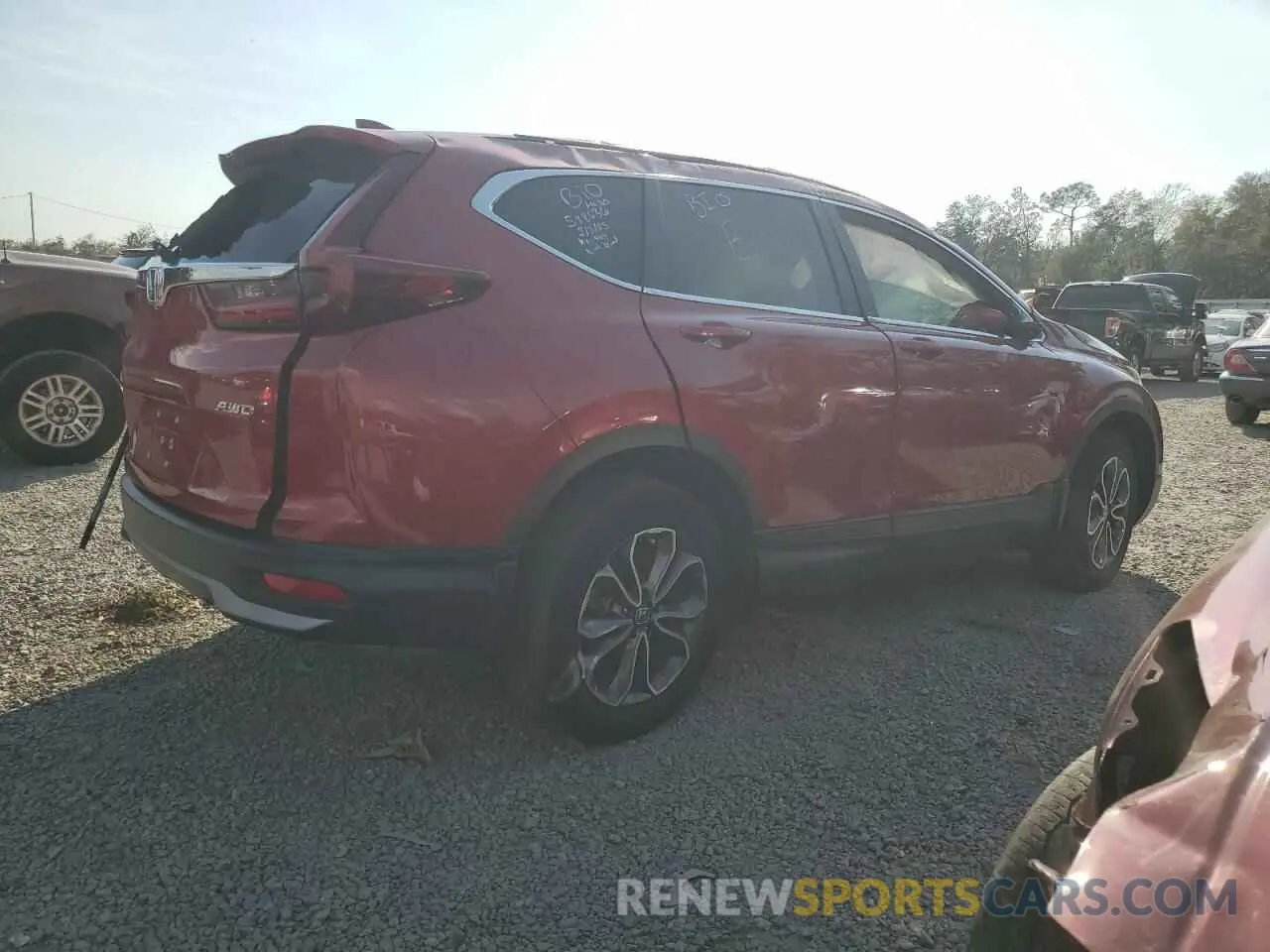 3 Photograph of a damaged car 2HKRW2H57MH673166 HONDA CRV 2021