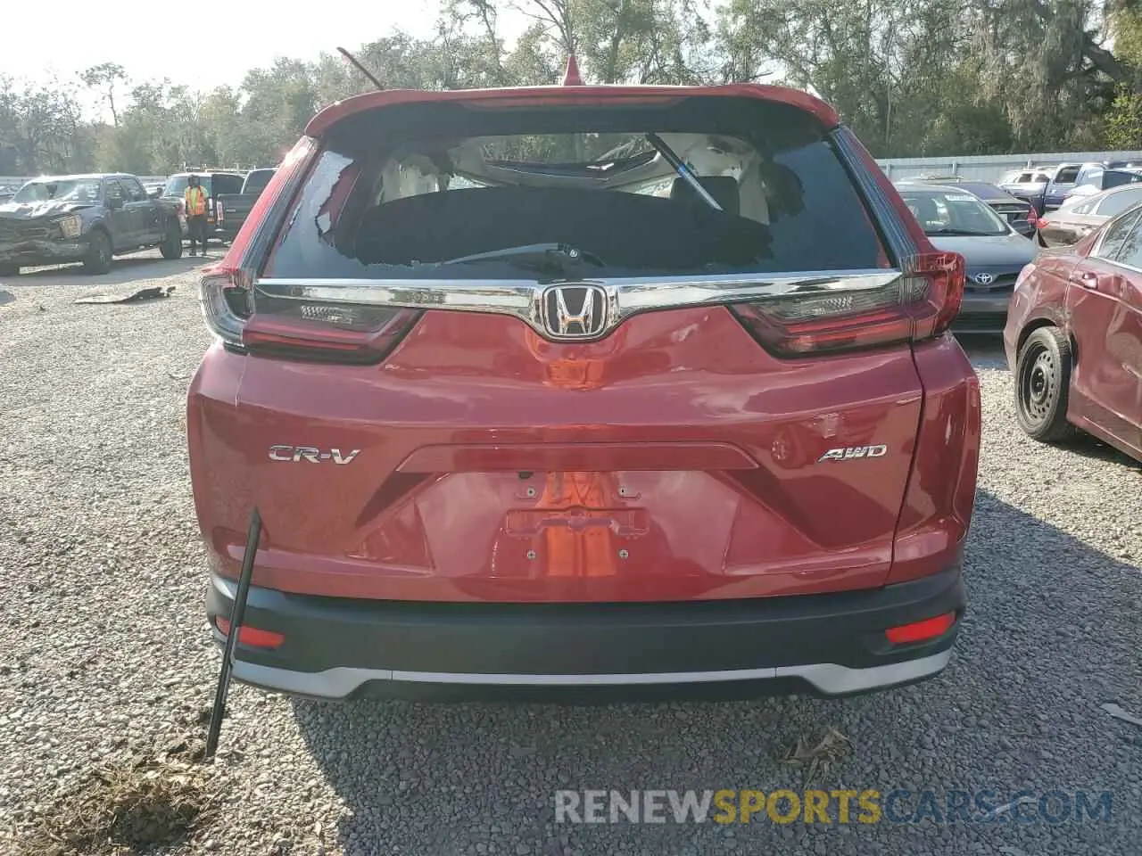 6 Photograph of a damaged car 2HKRW2H57MH673166 HONDA CRV 2021