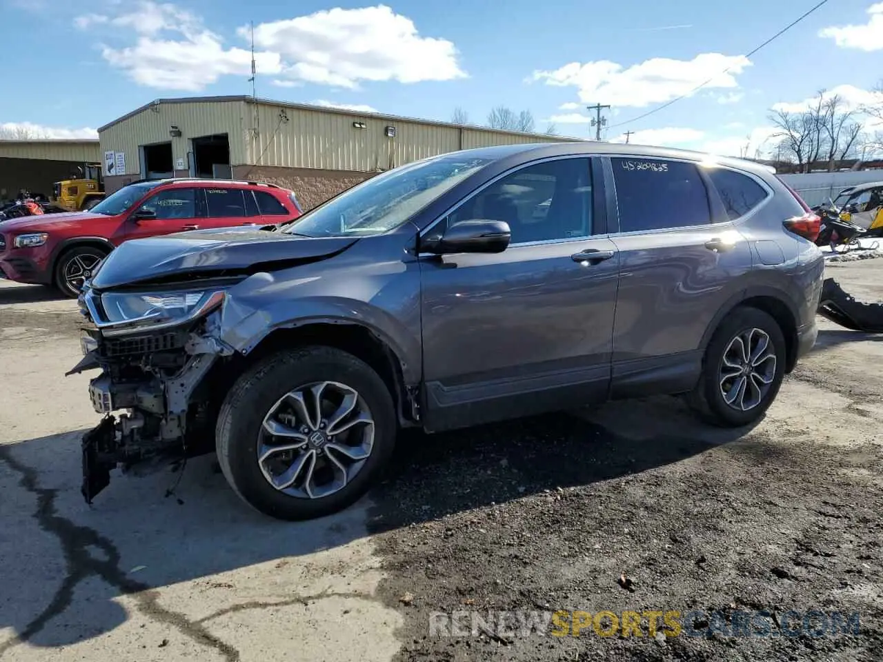 1 Photograph of a damaged car 2HKRW2H57MH682336 HONDA CRV 2021