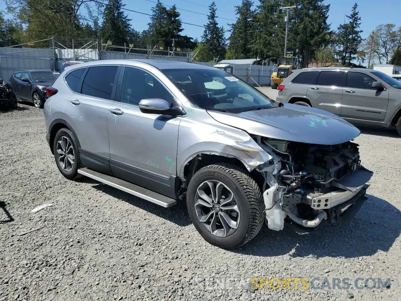 4 Photograph of a damaged car 2HKRW2H59MH606455 HONDA CRV 2021