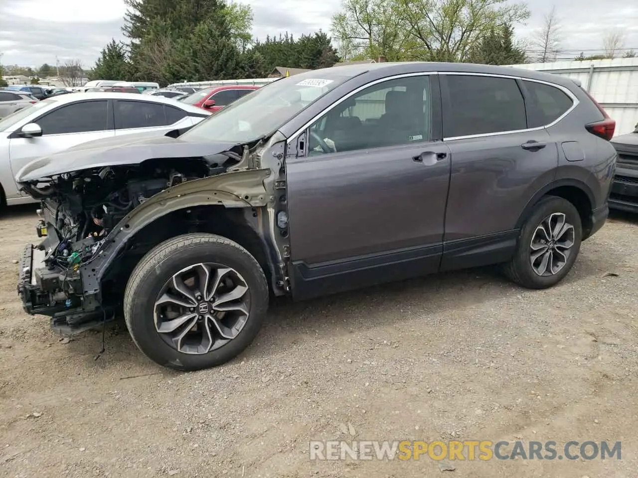 1 Photograph of a damaged car 2HKRW2H80MH618004 HONDA CRV 2021