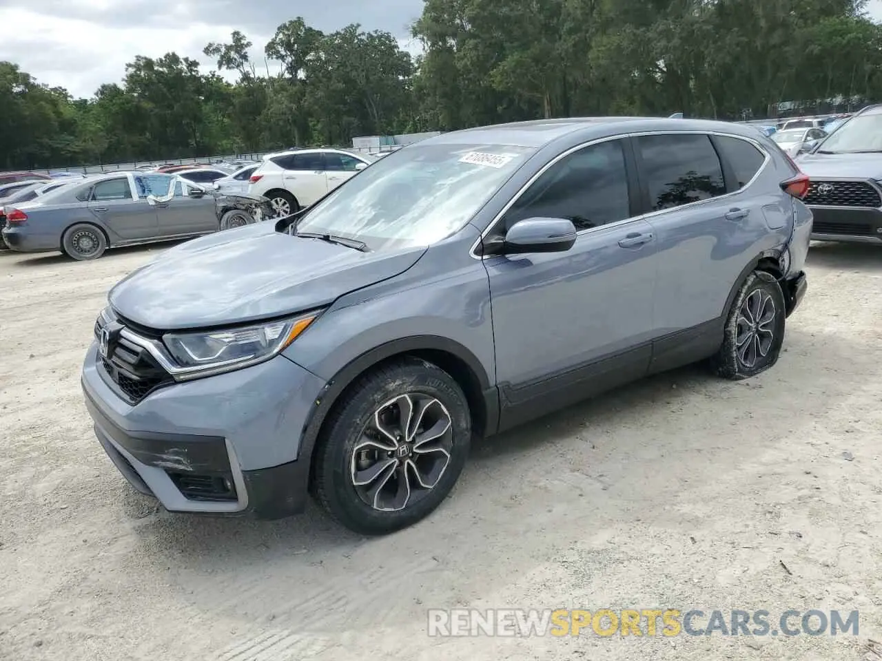 1 Photograph of a damaged car 2HKRW2H81MH672220 HONDA CRV 2021