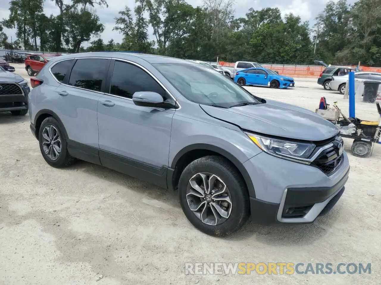 4 Photograph of a damaged car 2HKRW2H81MH672220 HONDA CRV 2021