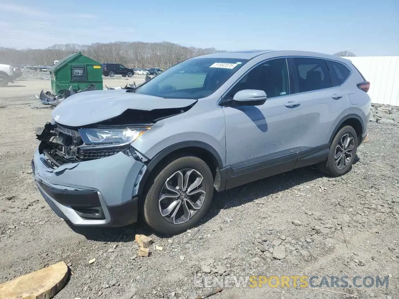 1 Photograph of a damaged car 2HKRW2H82MH625603 HONDA CRV 2021