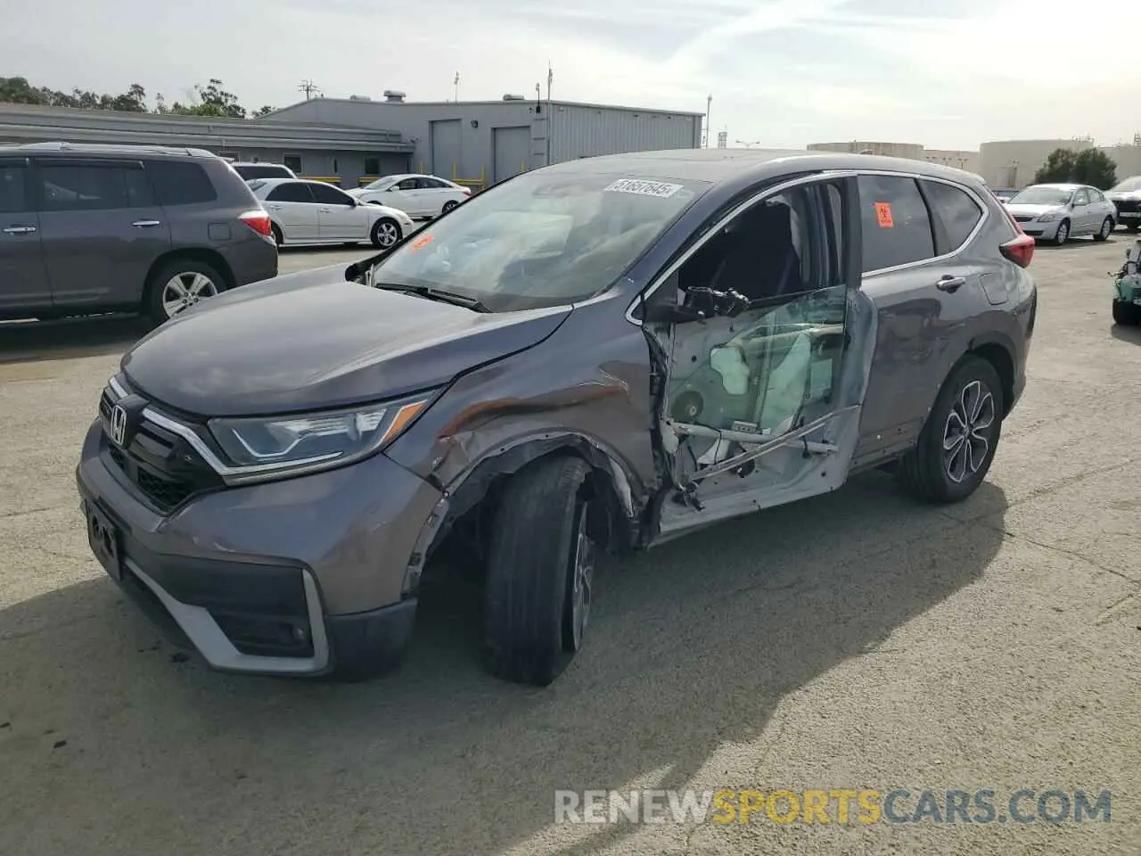 1 Photograph of a damaged car 2HKRW2H82MH671125 HONDA CRV 2021