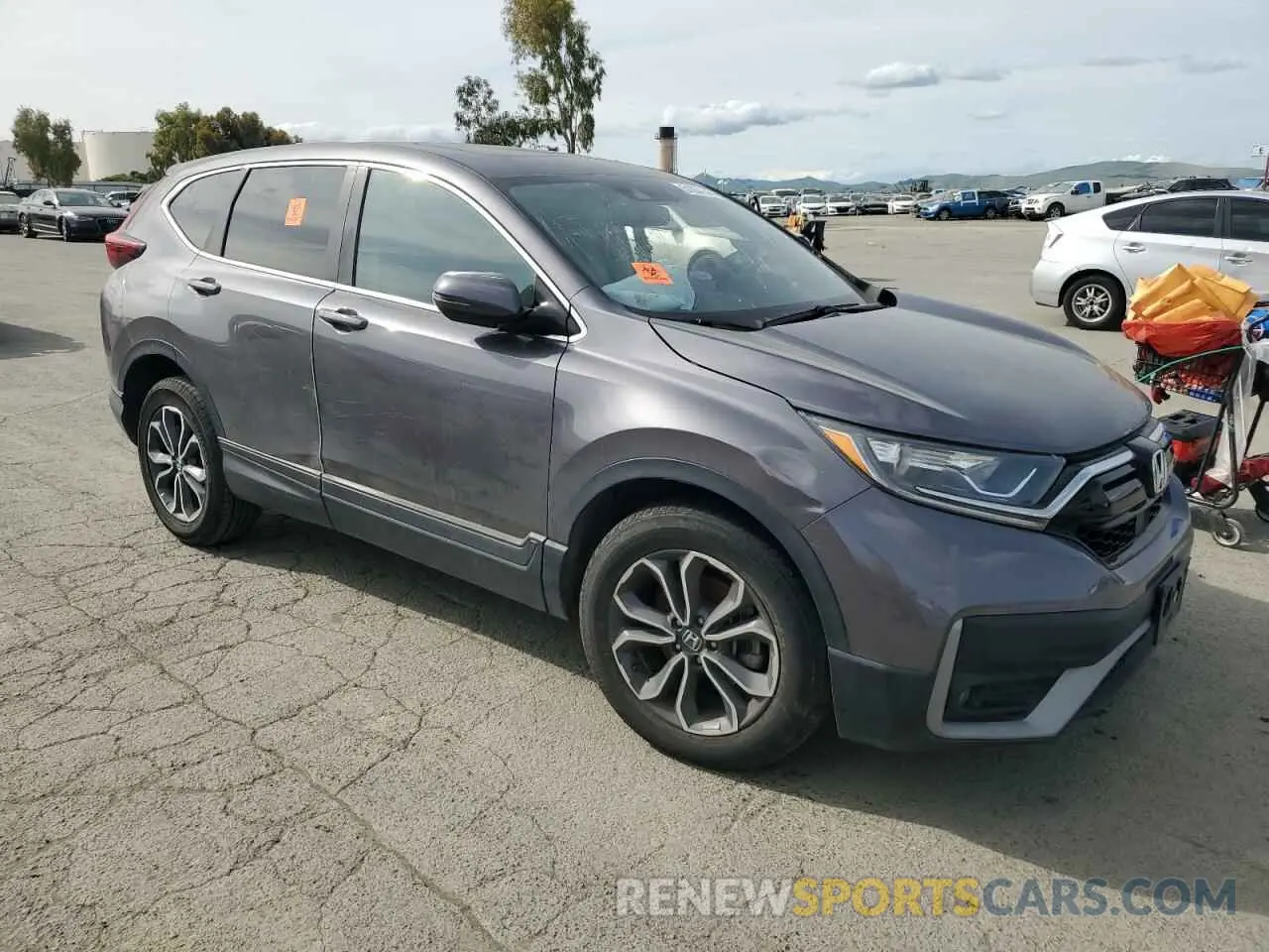 4 Photograph of a damaged car 2HKRW2H82MH671125 HONDA CRV 2021