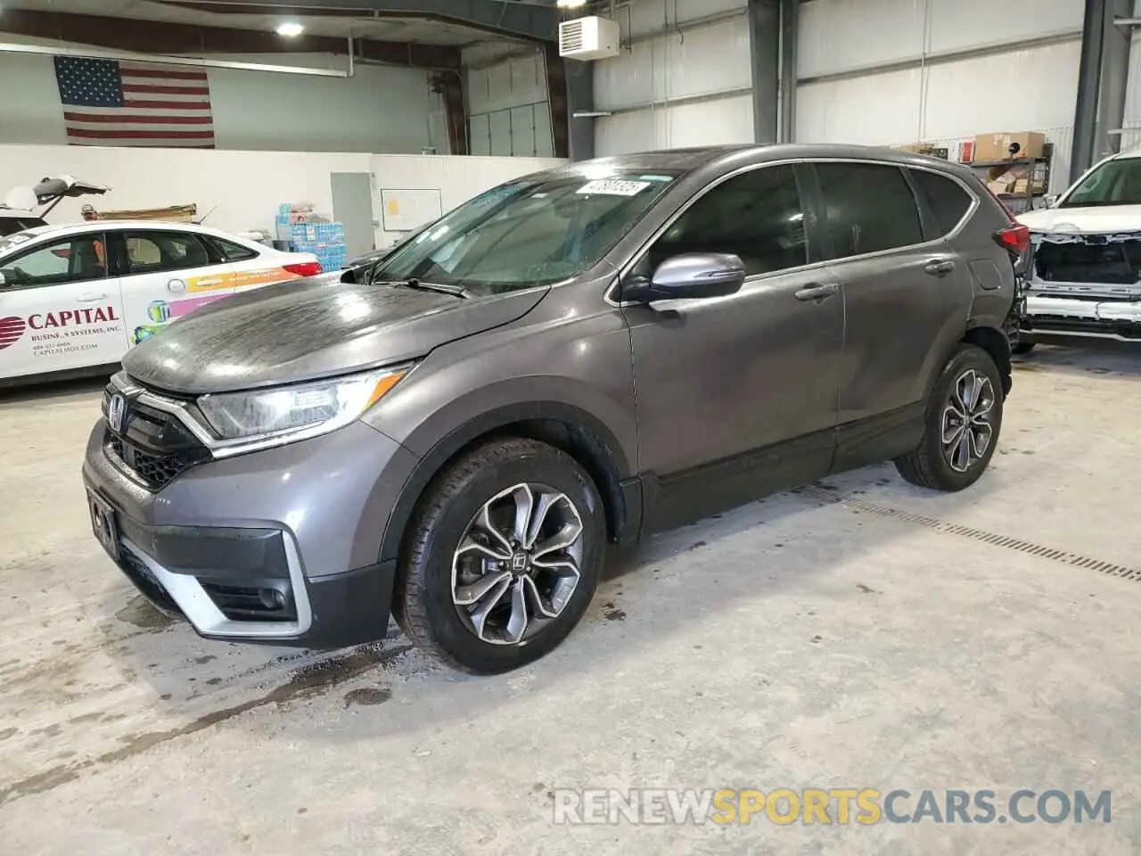 1 Photograph of a damaged car 2HKRW2H84MH607328 HONDA CRV 2021