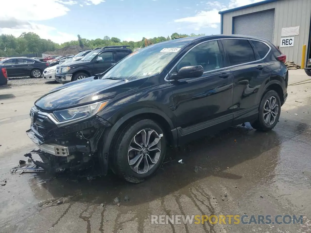 1 Photograph of a damaged car 2HKRW2H84MH623979 HONDA CRV 2021