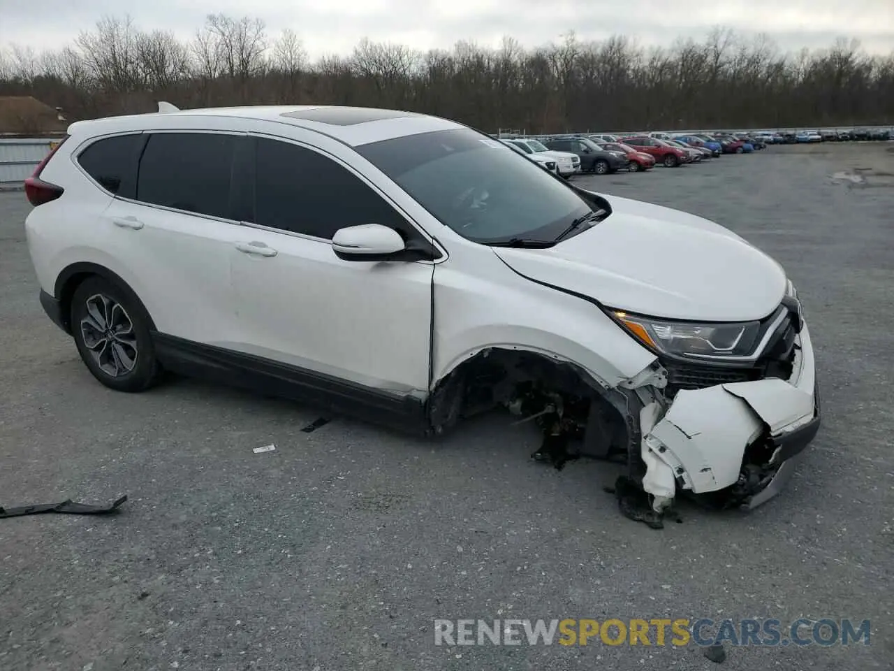 4 Photograph of a damaged car 2HKRW2H85MH677985 HONDA CRV 2021