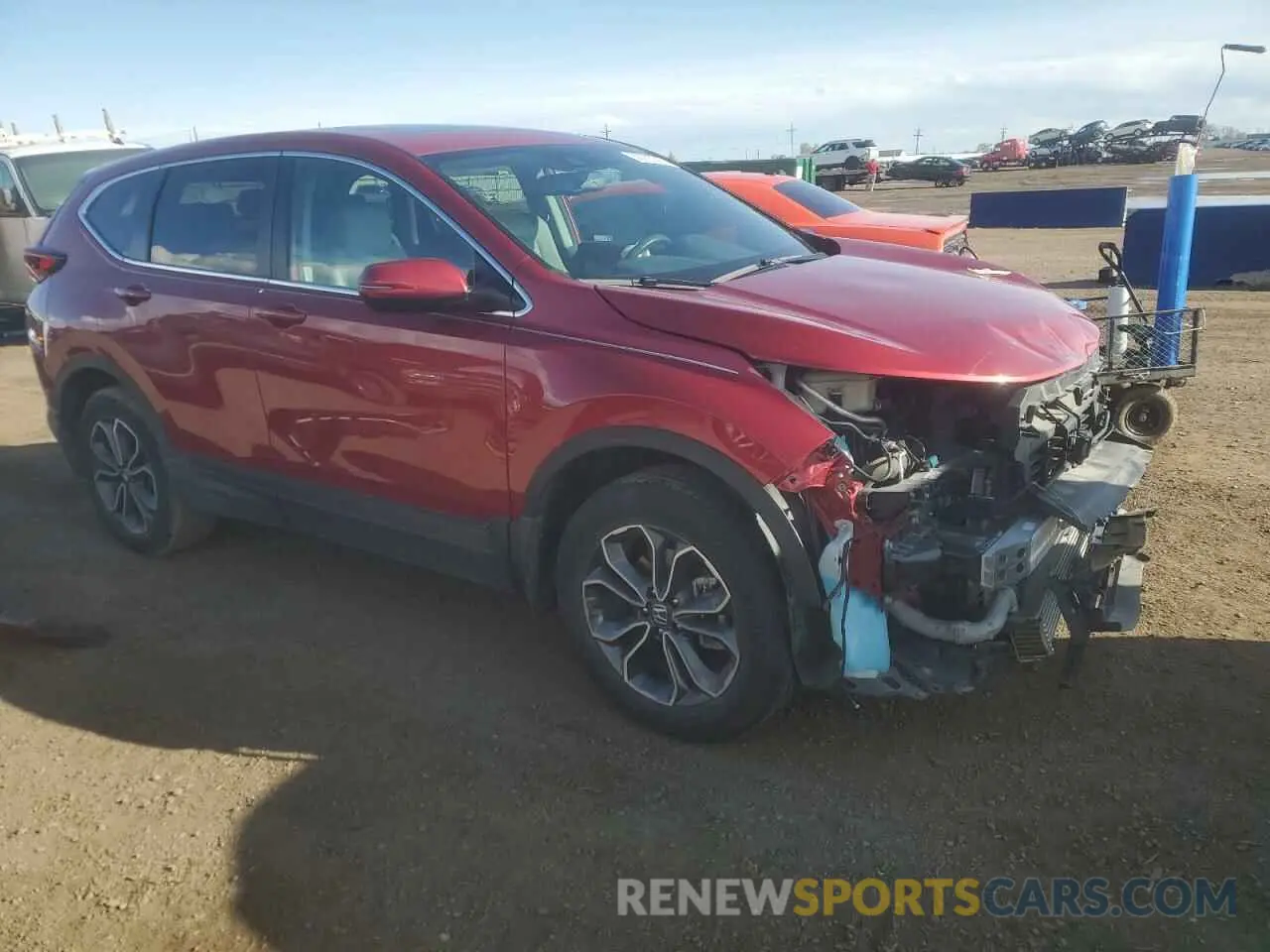 4 Photograph of a damaged car 2HKRW2H86MH601840 HONDA CRV 2021